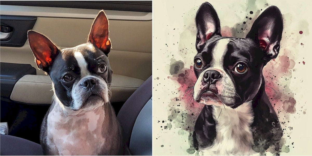 Your Priceless Personalized Custom Pet Portrait Art